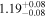 ${1.19}_{-0.08}^{+0.08}$