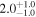 ${2.0}_{-1.0}^{+1.0}$