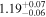 ${1.19}_{-0.06}^{+0.07}$