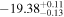 $-{19.38}_{-0.13}^{+0.11}$