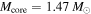 ${M}_{\mathrm{core}}=1.47\,{M}_{\odot }$