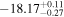 $-{18.17}_{-0.27}^{+0.11}$