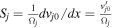 ${S}_{j}=\tfrac{1}{{{\rm{\Omega }}}_{j}}{{dv}}_{j0}/{dx}=\tfrac{{v}_{j0}^{{\prime} }}{{{\rm{\Omega }}}_{j}}$