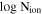 ${\mathrm{log}}\,\,{{\rm{N}}}_{\mathrm{ion}}$