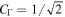 ${C}_{{\rm{\Gamma }}}=1/\sqrt{2}$
