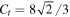 ${C}_{t}=8\sqrt{2}/3$