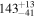 ${143}_{-41}^{+13}$
