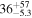 ${36}_{-5.3}^{+57}$