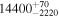 ${14400}_{-2220}^{+70}$