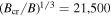 ${\left({B}_{\mathrm{cr}}/B\right)}^{1/3}={\rm{21,500}}$