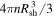 $4\pi {{nR}}_{\mathrm{sh}}^{3}/3$
