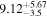 ${9.12}_{-3.5}^{+5.67}$
