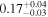 ${0.17}_{-0.03}^{+0.04}$