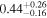 ${0.44}_{-0.16}^{+0.26}$