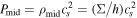 ${P}_{\mathrm{mid}}={\rho }_{\mathrm{mid}}{c}_{s}^{2}=({\rm{\Sigma }}/h){c}_{s}^{2}$