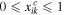 $0\leqslant {x}_{{ik}}^{c}\leqslant 1$