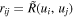 ${r}_{{ij}}=\tilde{R}({u}_{i},{u}_{j})$
