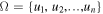 ${\rm{\Omega }}=\left\{{u}_{1},{u}_{2},\ldots ,{u}_{n}\right\}$