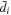 ${\bar{d}}_{i}$