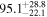 ${95.1}_{-22.1}^{+28.8}$