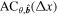 ${{\rm{AC}}}_{\theta ,\hat{{\boldsymbol{b}}}}({\rm{\Delta }}x)$