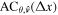 ${{\rm{AC}}}_{\theta ,\hat{{\boldsymbol{v}}}}({\rm{\Delta }}x)$