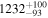 ${1232}_{-93}^{+100}$