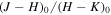${\left(J-H\right)}_{0}/{\left(H-K\right)}_{0}$