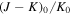 ${\left(J-K\right)}_{0}/{K}_{0}$