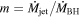 $m={\dot{M}}_{\mathrm{jet}}/{\dot{M}}_{\mathrm{BH}}$