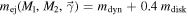 ${m}_{\mathrm{ej}}({M}_{1},{M}_{2},\vec{\gamma })={m}_{\mathrm{dyn}}+0.4\,{m}_{\mathrm{disk}}$