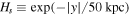 ${H}_{s}\equiv \exp (-| y| /50\,\mathrm{kpc})$