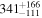 ${341}_{-111}^{+166}$
