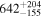 ${642}_{-155}^{+204}$