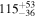 ${115}_{-36}^{+53}$