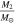 $\tfrac{{M}_{2}}{{M}_{\odot }}$