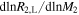 $\mathrm{dln}{R}_{2,{\rm{L}}}/\mathrm{dln}{M}_{2}$