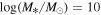 $\mathrm{log}({M}_{* }/{M}_{\odot })=10$