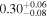 ${0.30}_{-0.08}^{+0.06}$