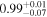 ${0.99}_{-0.07}^{+0.01}$