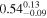 ${0.54}_{-0.09}^{0.13}$