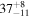 ${37}_{-11}^{+8}$