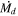 $\dot{{M}_{d}}$