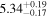${5.34}_{-0.17}^{+0.19}$