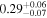 ${0.29}_{-0.07}^{+0.06}$