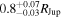 ${0.8}_{-0.03}^{+0.07}{R}_{\mathrm{Jup}}$