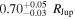 ${0.70}_{-0.03}^{+0.05}\,{R}_{\mathrm{Jup}}$