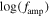 $\mathrm{log}({f}_{\mathrm{amp}})$