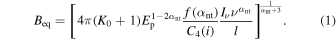 Equation (1)