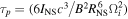 ${\tau }_{p}=(6{I}_{\mathrm{NS}}{c}^{3}/{B}^{2}{R}_{\mathrm{NS}}^{6}{{\rm{\Omega }}}_{i}^{2})$